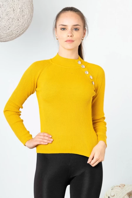 Frauen Sweatshirt 1005 Gelb ADROM