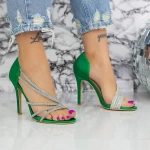 Sandalen mit einer dünnen Ferse 2lu1 Grün | Mei