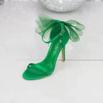 Sandalen mit einer dünnen Ferse 2lu2 Grün | Mei