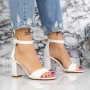 Sandalen mit dicken Absätzen 2RG16 Weiß | Mei