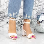 Sandalen mit dicken Absätzen 2RG16 Weiß | Mei