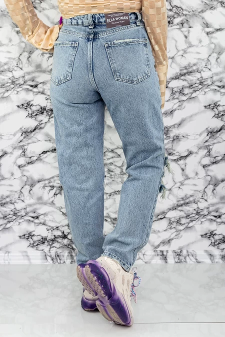 Frauen Jeans 1425-2 Blau Mode
