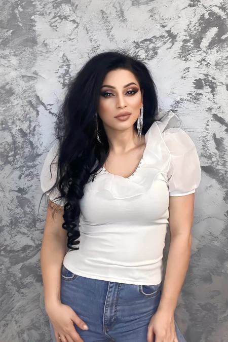 Frauen t -Shirt Ng23127 Weiß | Anita Roberto