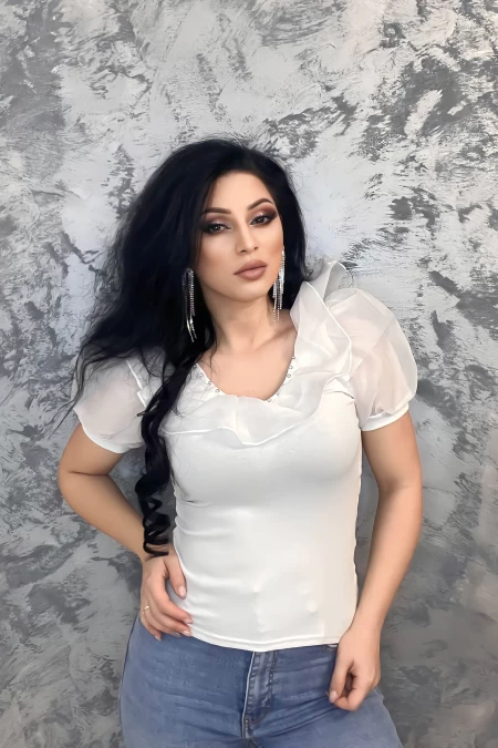 Frauen t -Shirt Ng23127 Weiß | Anita Roberto