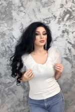 Frauen t -Shirt Ng23127 Weiß | Anita Roberto
