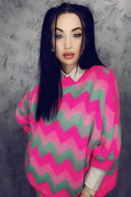 Frauenpullover 6127-3 Multicolored Anita Roberto