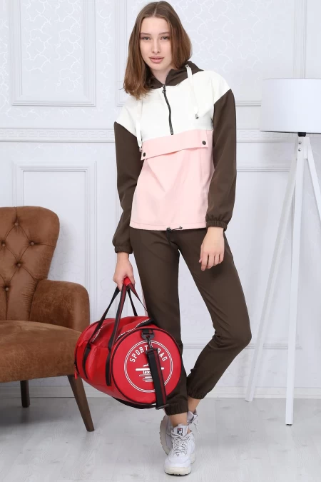 Damzy Set 8403 Khaki-Pink | ADROM