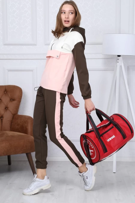 Damzy Set 8403 Khaki-Pink | ADROM