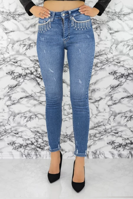 Frauen Jeans 50947 Blau Mode