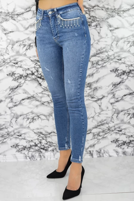 Frauen Jeans 50947 Blau Mode