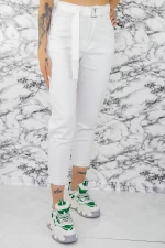 Frauen Jeans KS001-1 Weiß Mode