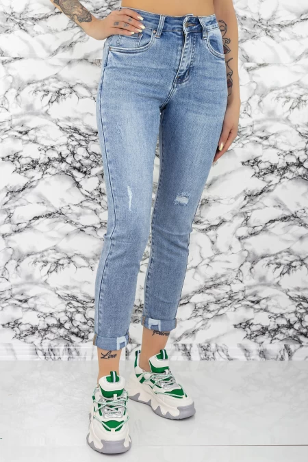 Frauen Jeans SR0014 Blau Mode