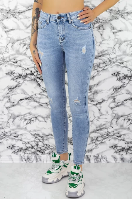 Frauen Jeans 90105 Blau Mode