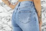 Frauen Jeans 90105 Blau Mode