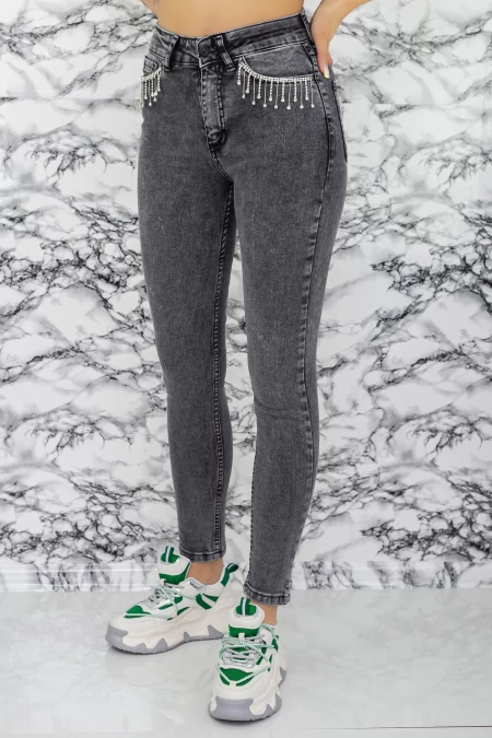 Frauen Jeans 50946 Grau Mode