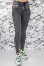 Frauen Jeans 50946 Grau Mode