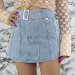 Kurzjeans von Frauen TR105 Hellblau Kikiriki