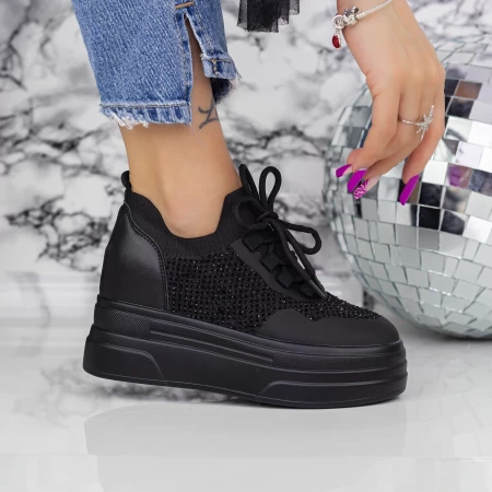 Sportschuhe auf der 2mx8 -Plattform schwarz | Mei