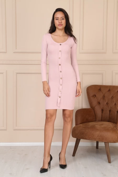 Frauenkleid 8474 Pink ADROM