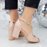 Sandalen mit dicken Absätzen yxd18a Beige | Mei