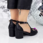 Sandalen mit dicken Absätzen yxd20a schwarz | Mei