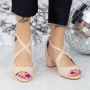 Sandalen mit dicken Absätzen yxd20a Beige | Mei