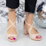 Sandalen mit dicken Absätzen yxd20a Beige | Mei