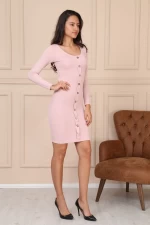 Frauenkleid 8474 Pink ADROM