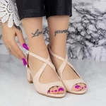 Sandalen mit dicken Absätzen yxd20a Beige | Mei
