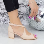 Sandalen mit dicken Absätzen yxd20a Beige | Mei