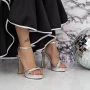 Sandalen mit einer dünnen Ferse und 2yxd80 Plattform Silber Mei