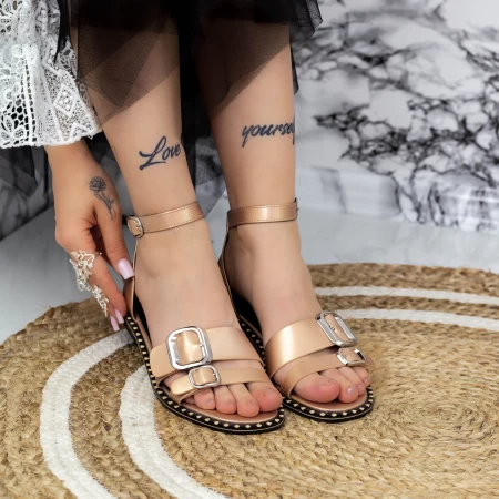 Frauensandalen 2y2 Champagner Mei