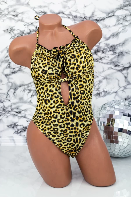 Frauen ein Stück Badeanzug Y11 Leopard | Meina