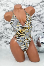 Frauen ein Stück Badeanzug Y12 Leopard | Meina