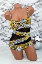 Frauen ein Stück Badeanzug Y13 Leopard | Meina