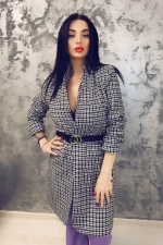 Damen MY8816 Weißschwarzjacke | Anita Roberto