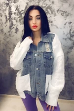 Frauenjacke J53128 Weißblau Anita Roberto
