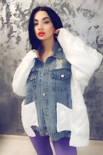Frauenjacke J53128 Weißblau Anita Roberto
