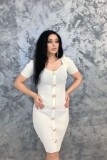 Frauenkleid L55280 Weiß Anita Roberto