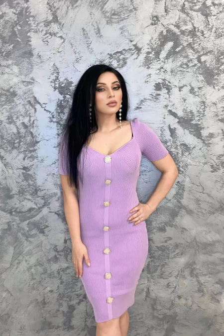 Leda -Lilac Frauenkleid Lilac Anita Roberto