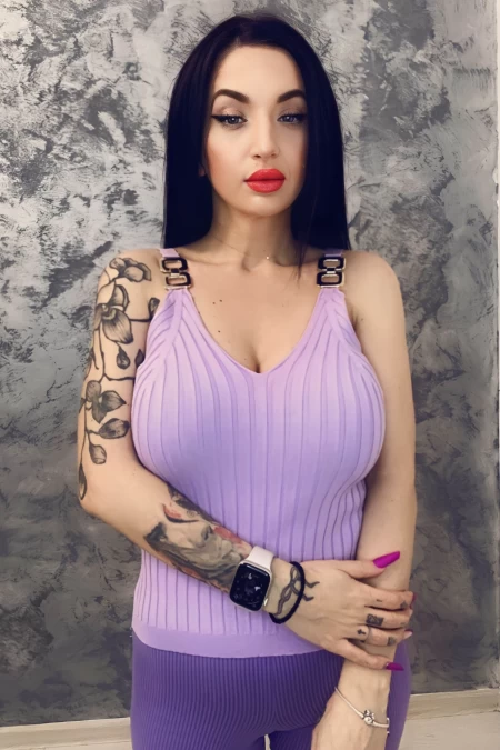 Ärmellose Bluse L55287 Lilac Anita Roberto