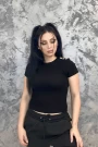 Frauen t -Shirt L55117 Black | Anita Roberto