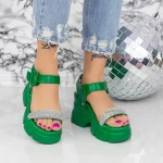 Sandalen auf der 2WL100 -Plattform Grün | Mei