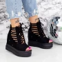 Sandalen auf der 2W70 -Plattform schwarz | Mei