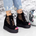 Sandalen auf der 2W70 -Plattform schwarz | Mei