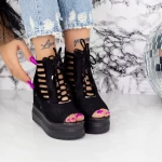 Sandalen auf der 2W70 -Plattform schwarz | Mei