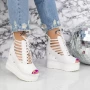 Sandalen auf der 2W70 -Plattform weiß | Mei