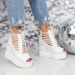 Sandalen auf der 2W70 -Plattform weiß | Mei