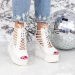 Sandalen auf der 2W70 -Plattform weiß | Mei