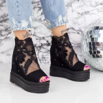 Sandalen auf der 2W57 -Plattform schwarz | Mei
